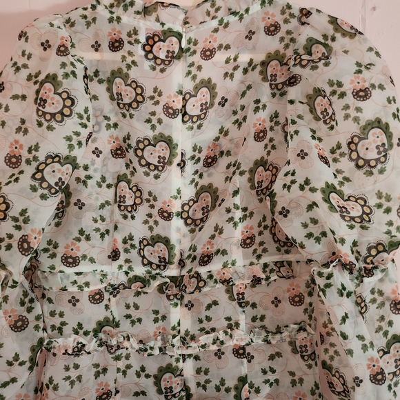 Shrimps Cara Heart-Print Organza Maxi Dress - Picture 9 of 10